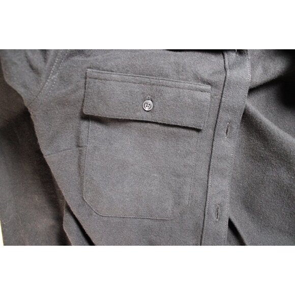 L.L. Bean Womens Black Long Sleeve Shirt Size Large Soft Cotton Camois Cloth - Picture 10 of 11